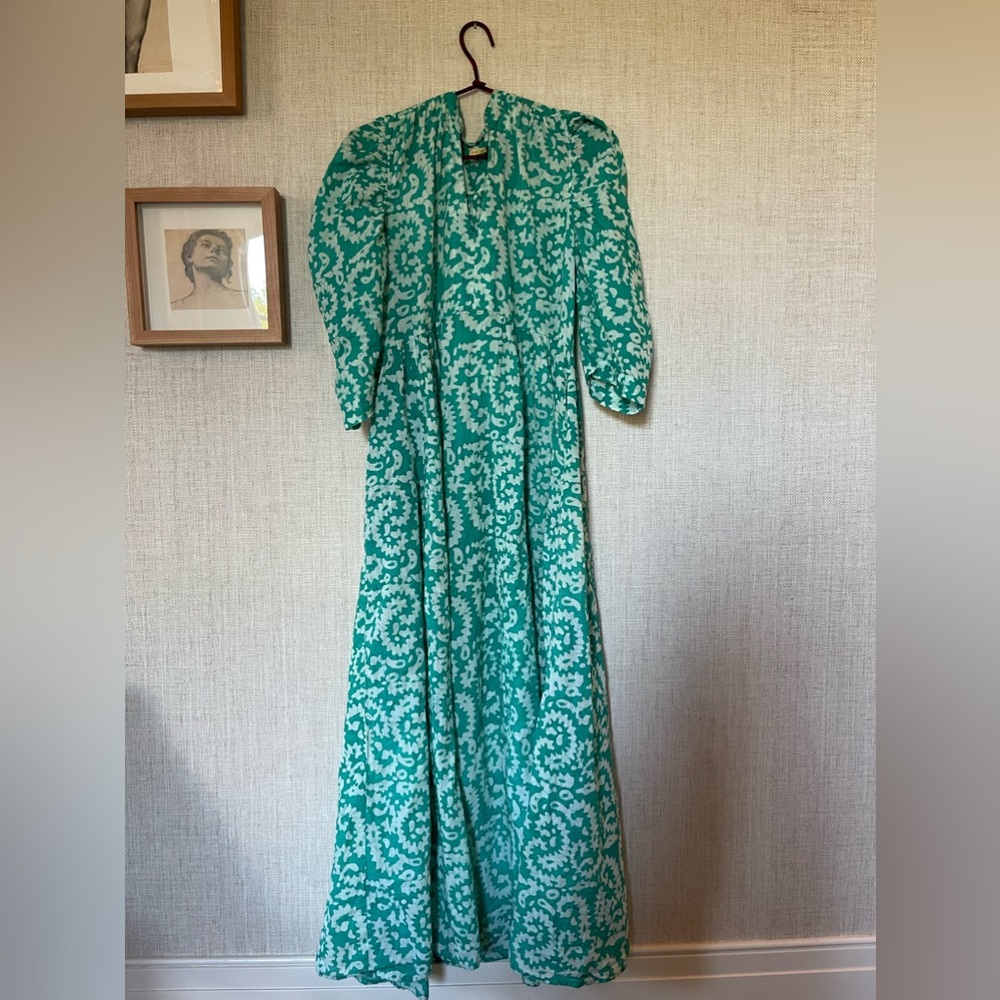 Turquoise Matta Vayu Dress